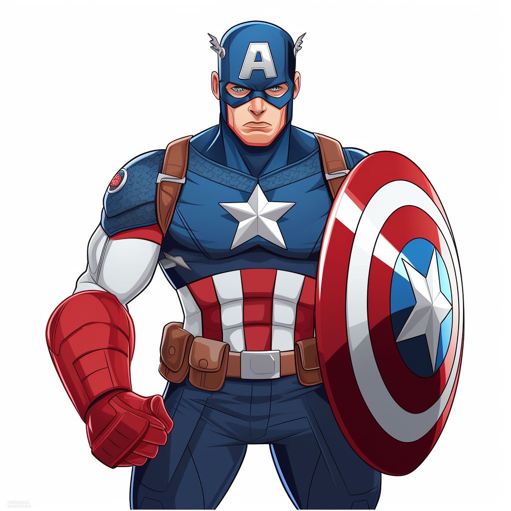 Ilustración clásica del Capitan América