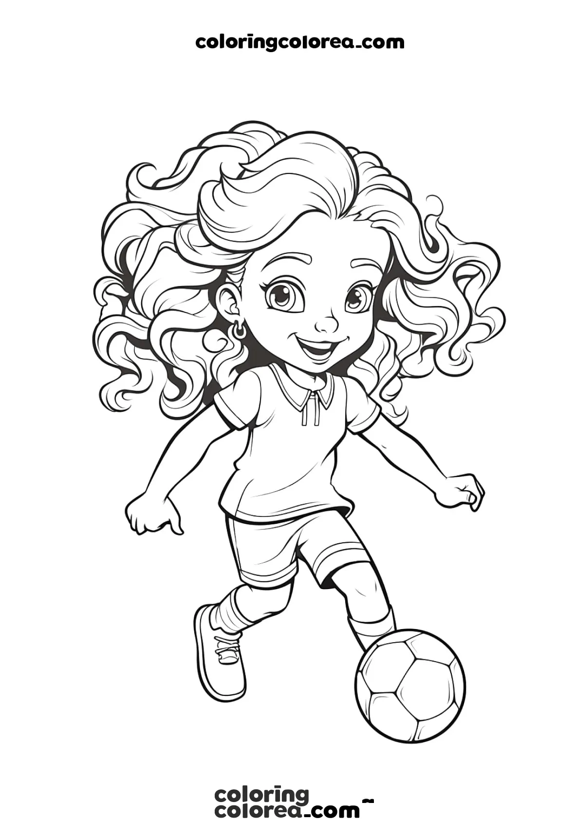 Dibujo para colorear de fútbol
