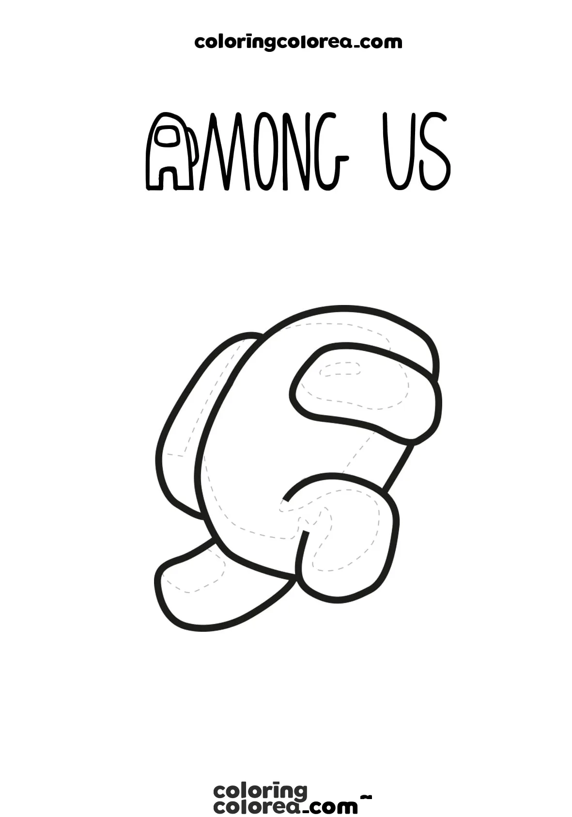 Dibujo para colorear de Among Us