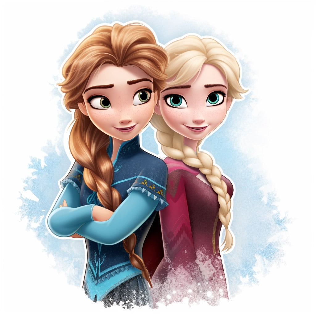 Anna y Elsa, de Frozen, hermanas inseparables