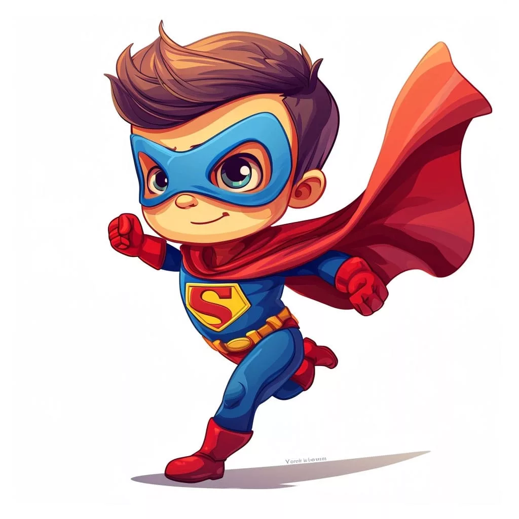 Dibujo infantil de Superman