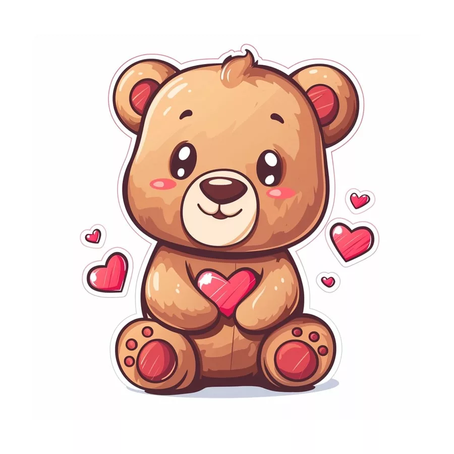 Ilustración iconográfica de un osito de peluche
