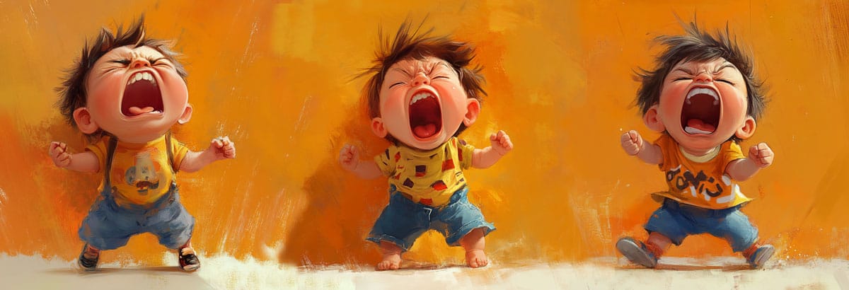 Dibujo para colorear: How to manage children’s tantrums? 001 tantrums - ColoringColorea Dibujos y recursos educativos