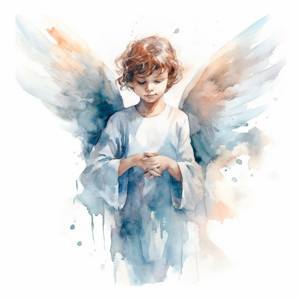 Ilustración de un ángel realizado con IA