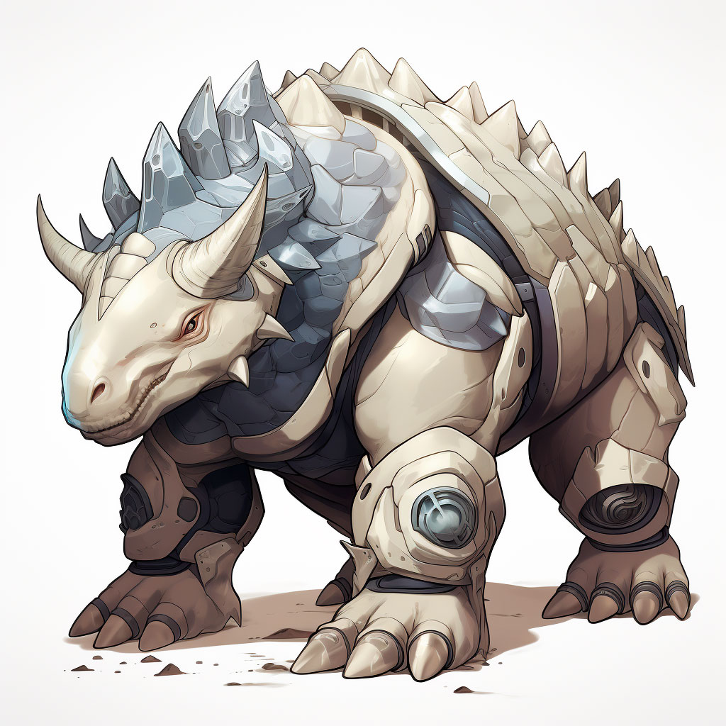 Interpretación realista del Pokemon Ryhorn