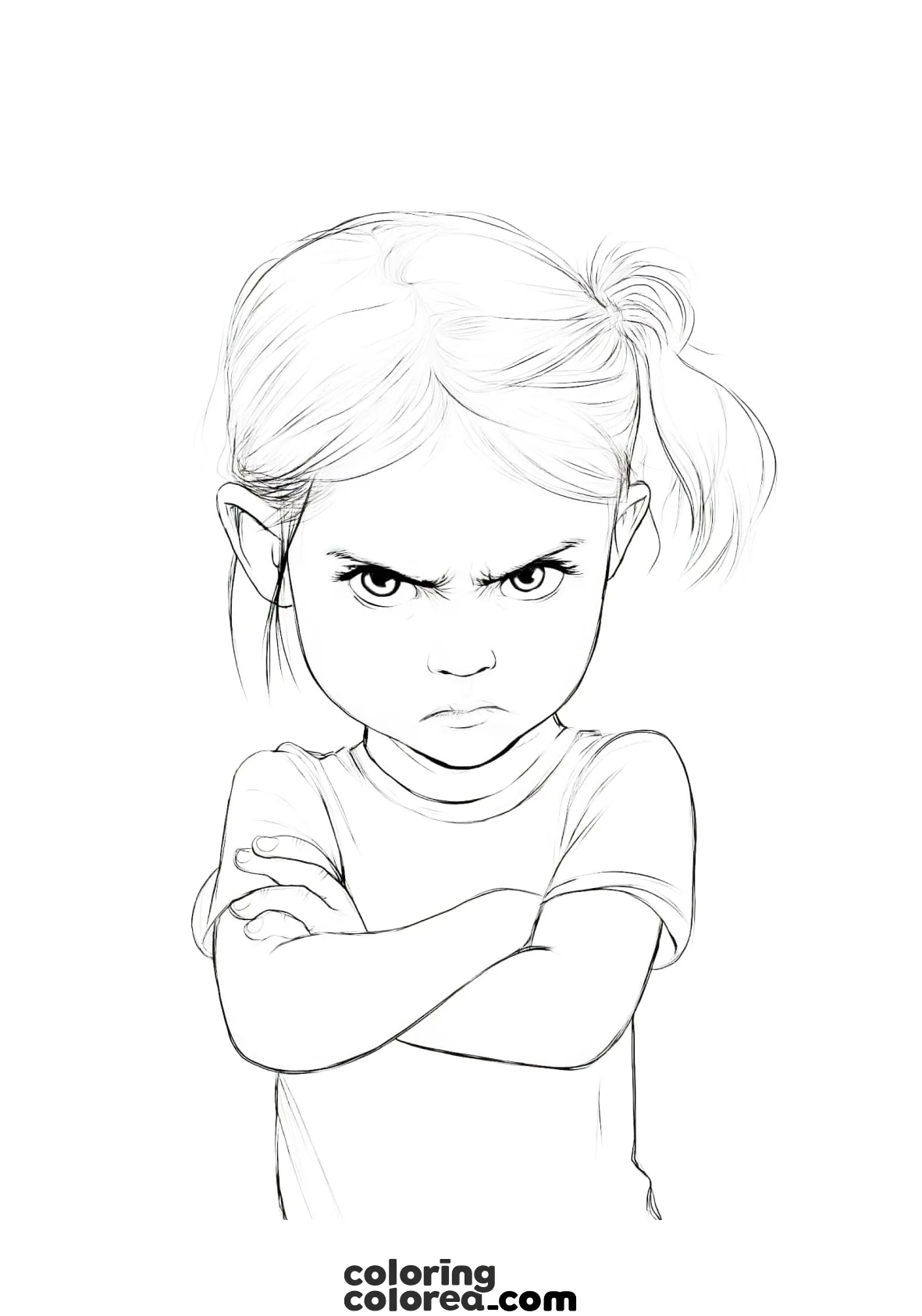 Dibujos para colorear y trabajar las emociones: enfado