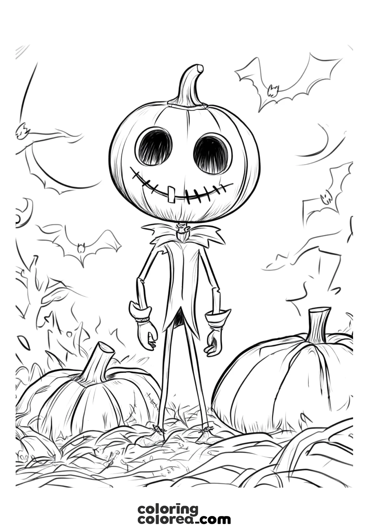 Dibujo para colorear de Halloween