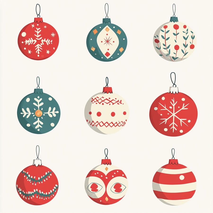 Bolas de Navidad para adornar el árbol