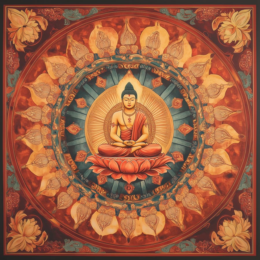 Mandala de inspiración hindú