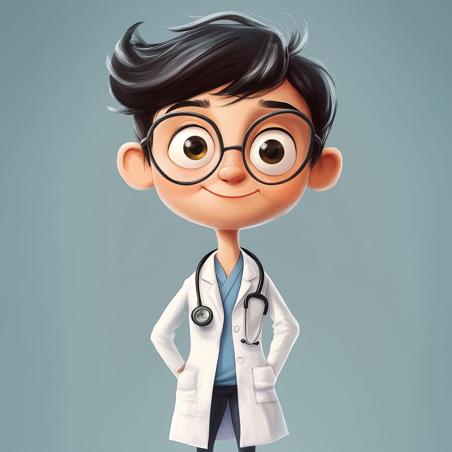 Imagen de un joven médico