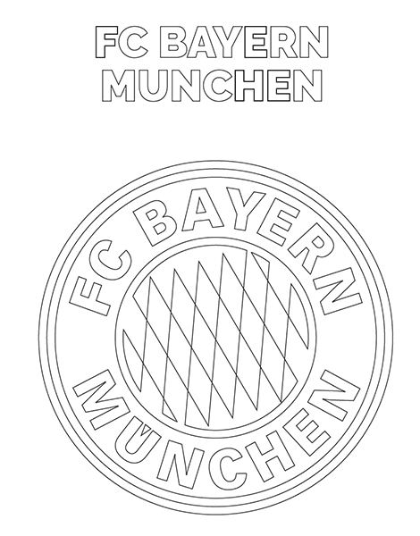 Colorea gratis el escudo del Bayern de Munich